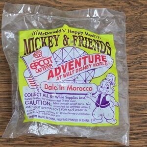 McDonald's Disney Dale Happy Meal Toy Walt Disney World Vintage Rare Sealed